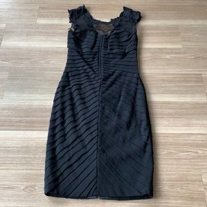 Julian Joyce made by Mandalay size 6 sleeveless bodycon all over pleat dress